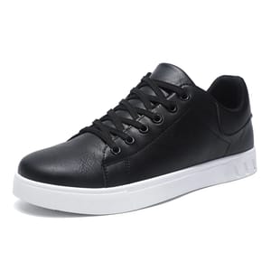 Men’s Casual Leather Sneakers with Breathable Comfort and Support