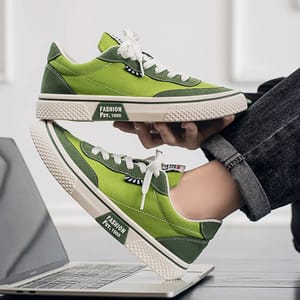 Men’s Harajuku Canvas Vulcanized Sneakers for Spring Summer