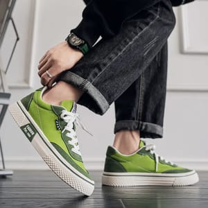 Men’s Harajuku Canvas Vulcanized Sneakers for Spring Summer