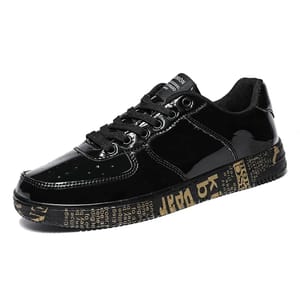 Men’s Glitter Streetwear Sneakers with Vulcanized Rubber Sole