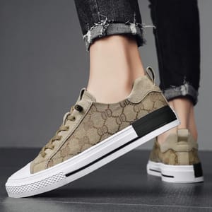 Men’s Lightweight Canvas Espadrille Sneakers with Vulcanized Sole