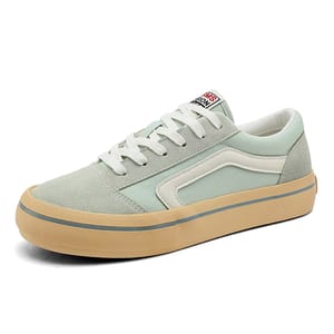 Men’s Black Canvas Vulcanized Sneakers with Skate-Inspired Design