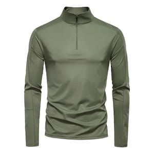 Men’s UPF100+ Quick Dry Outdoor Long Sleeve Zipper Shirt
