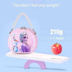 Glowing Cartoon Pearl Shoulder Bag with Quicksand Elsa Design