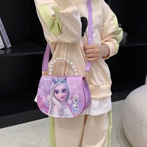 Charming Cartoon Princess Shoulder Bag for Girls' Everyday Use