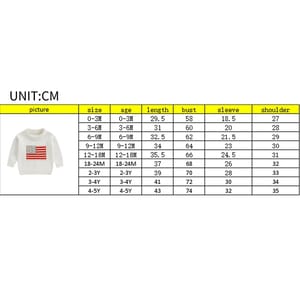 Girls Flag Embroidered Knit Sweater for Independence Day