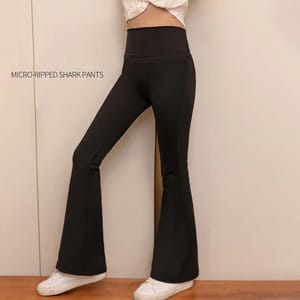 Comfortable Bootcut Leggings for Girls with Flared Hem