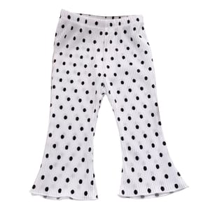 Lightweight Floral Bell Bottom Pants for Girls with Flared Hem