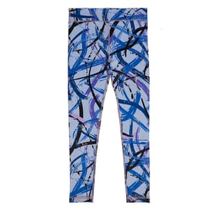 High Waisted Floral Print Leggings for Active Girls