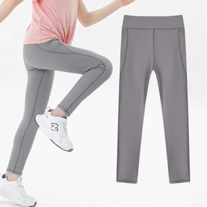 High Waist Stretch Leggings with Pockets for Active Girls