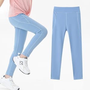 High Waist Stretch Leggings with Pockets for Active Girls