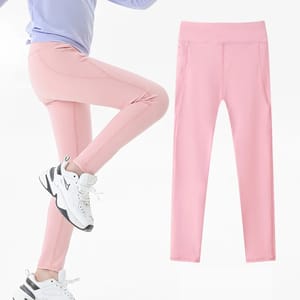High Waist Stretch Leggings with Pockets for Active Girls