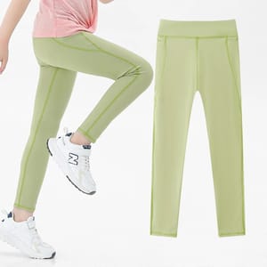 High Waist Stretch Leggings with Pockets for Active Girls