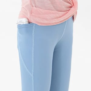 Girls High Waist Yoga Leggings with Pockets for Summer Sheecute - Kids's Leggings 2