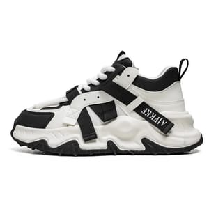Men’s High-Top Chunky Platform Sneakers with Breathable Design