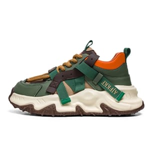 Men’s High-Top Chunky Platform Sneakers with Breathable Design