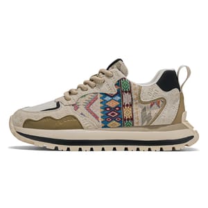 Chunky Print Platform Sneakers for Men Casual Street Style