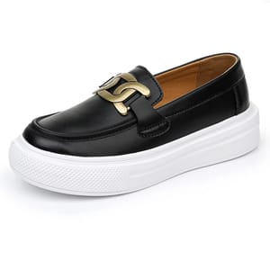 Men’s Black Slip-On Loafers Breathable Casual Driving Shoes