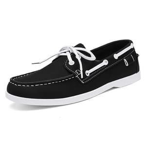 Men’s Leather Lace-Up Boat Shoes Casual Driving Moccasins