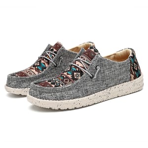 Men’s Lightweight Canvas Loafers Breathable Slip-On Walking Shoes