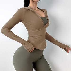 Slim Fit Hooded Sports Jacket for Running and Yoga