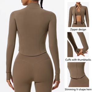 Ultra-Soft Zip Sports Jacket for Yoga and Running Ultra-Soft Zip Sports Jacket for Yoga and Running