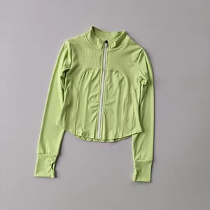 Seamless Slim Fit Zip Jacket for Yoga and Running