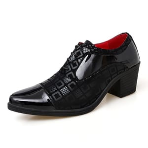 Men’s Crocodile-Print Leather Oxfords Luxury Formal Wedding Shoes