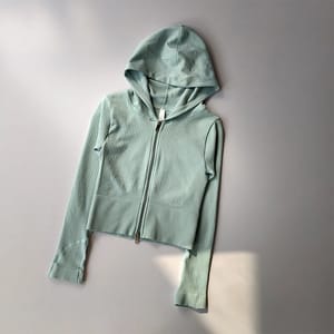 Women's Double Hooded Zipper Sports Jacket for Yoga & Running