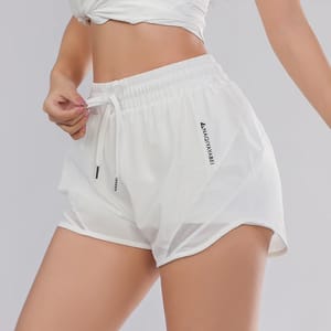 High Waist Quick-Dry Yoga Shorts with Utility Pockets