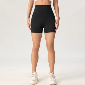 High-Waist Yoga Shorts for Women with Quick-Dry Fabric