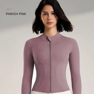 Women's Fitted Long Sleeve Yoga Jacket for Active Training