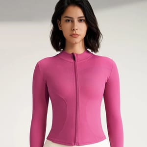 Fitted Long Sleeve Yoga Jacket for Women’s Fitness Training