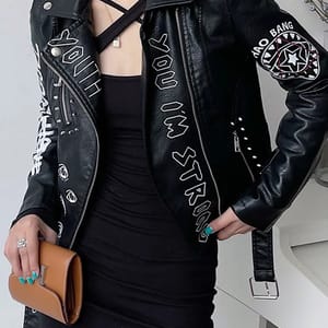Ailegogo - Women's Leather Jackets 1