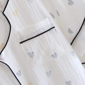 Light Cotton Three-Piece Loungewear Set for Home Comfort