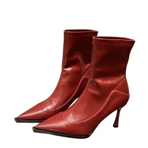 Elegant Pointed Toe Slip-On Ankle Boots with Thin Heels