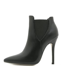 Punk Style Pointed Toe Ankle Boots with Stiletto Heels