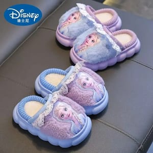 Warm Cartoon Plush Slippers for Girls Indoor Comfort Wear Warm Cartoon Plush Slippers for Girls Indoor Comfort Wear