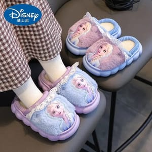 Warm Cartoon Plush Slippers for Girls Indoor Comfort Wear Warm Cartoon Plush Slippers for Girls Indoor Comfort Wear