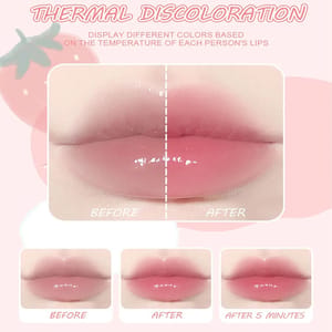 5-Piece Mini Temperature-Change Lipstick Set with Fruit Scent Dragon Ranee - Women's Lips 4