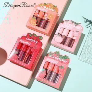 4-Piece Mini Velvet Matte Lip Gloss Set with Scent Dragon Ranee - Women's Lips 3