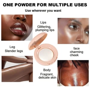 High Gloss Face Highlighter Palette with Pearl Shimmer Finish Rosawee - Women's Face 2