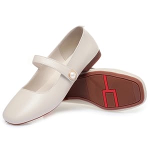 Square Toe Leather Mary Jane Loafers with Vintage Style Comfort
