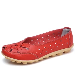 Breathable Casual Flat Loafers with Hook and Loop Strap