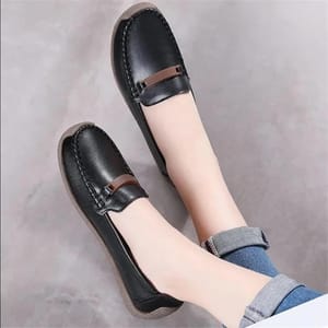 Genuine Leather Slip-On Moccasin Flats for Casual Outings Beyarne - Women's Loafers & Moccasins 1