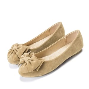 Comfortable Microfiber Moccasin Flats with Bow Detail for Women
