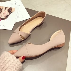 Breathable Pointed Toe Slip-On Flats for Everyday Comfort