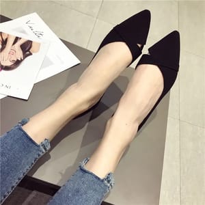 Breathable Pointed Toe Slip-On Flats for Everyday Comfort
