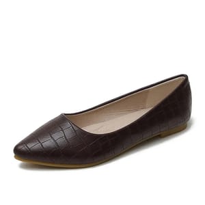 Pointed Toe Flat Shoes with Snake Pattern for Women
