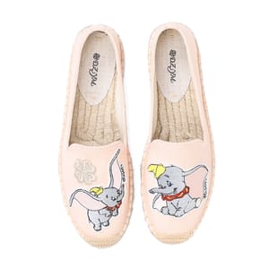 Classic Embroidered Espadrille Platform Heels with Round Toe